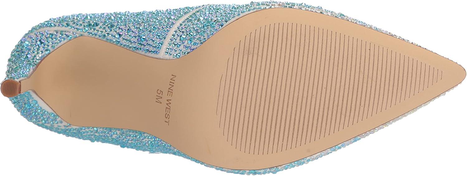 imageNine West Womens Fresh PumpWhite Irridescent Shimmer