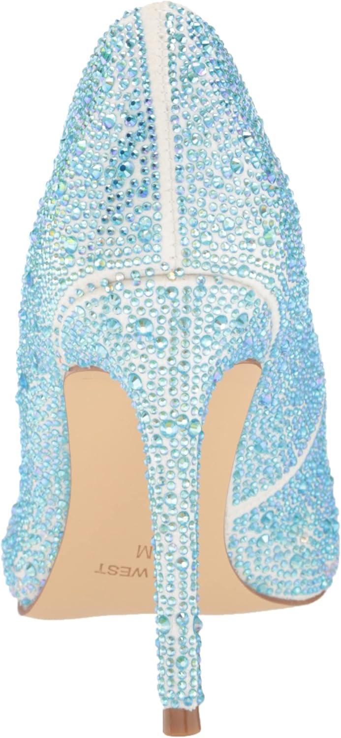 imageNine West Womens Fresh PumpWhite Irridescent Shimmer