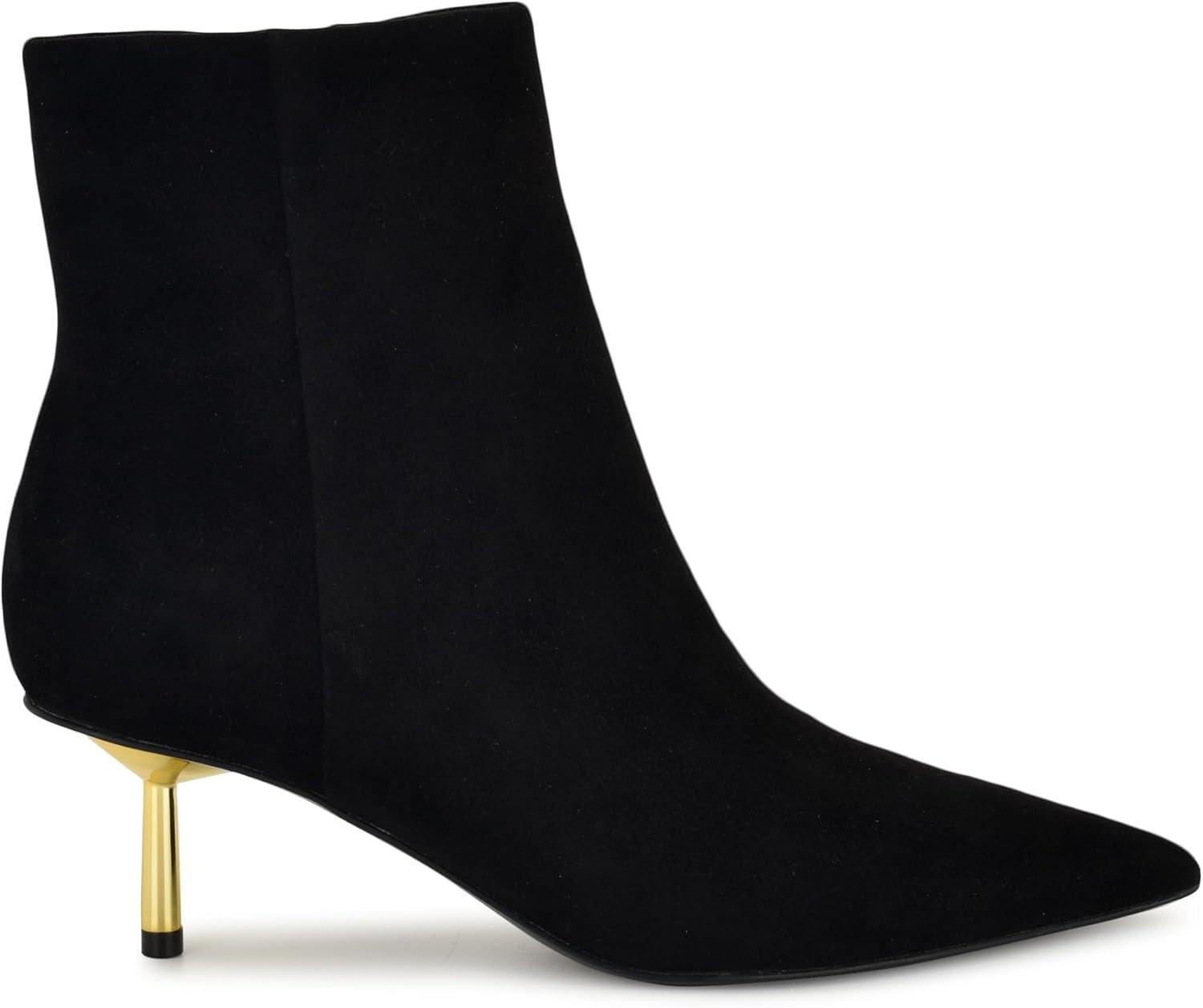 imageNine West Womens Hamesa Ankle BootBlack Suede 003