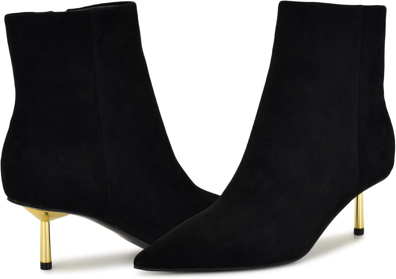 imageNine West Womens Hamesa Ankle BootBlack Suede 003