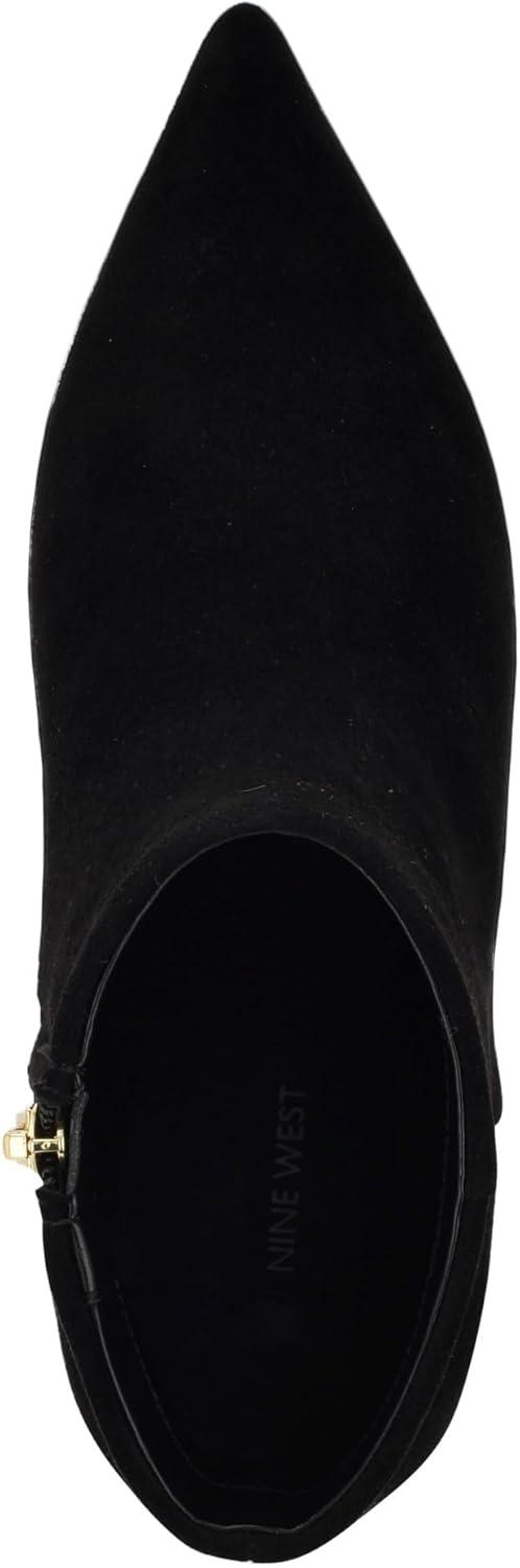 imageNine West Womens Hamesa Ankle BootBlack Suede 003