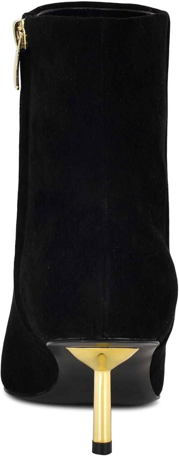 imageNine West Womens Hamesa Ankle BootBlack Suede 003