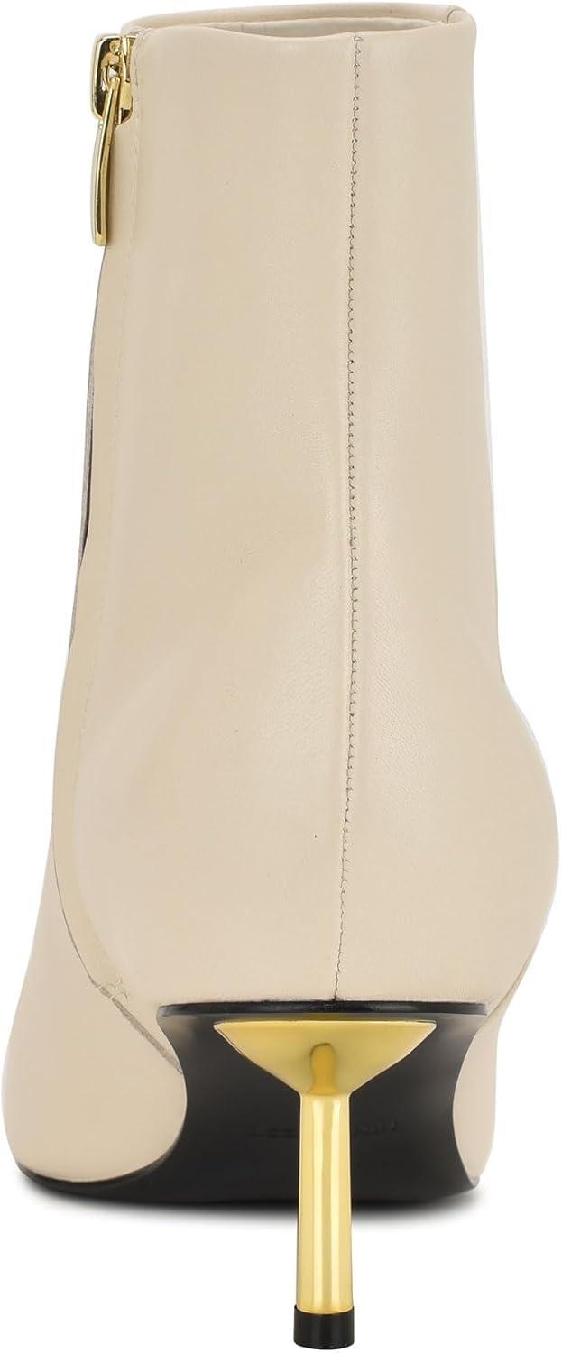 imageNine West Womens Hamesa Ankle BootCream Leather 150