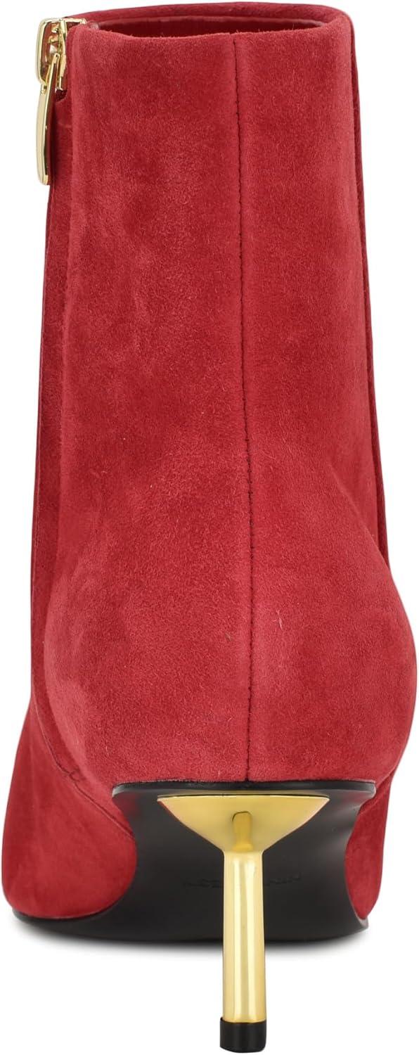 imageNine West Womens Hamesa Ankle BootRed Suede 610