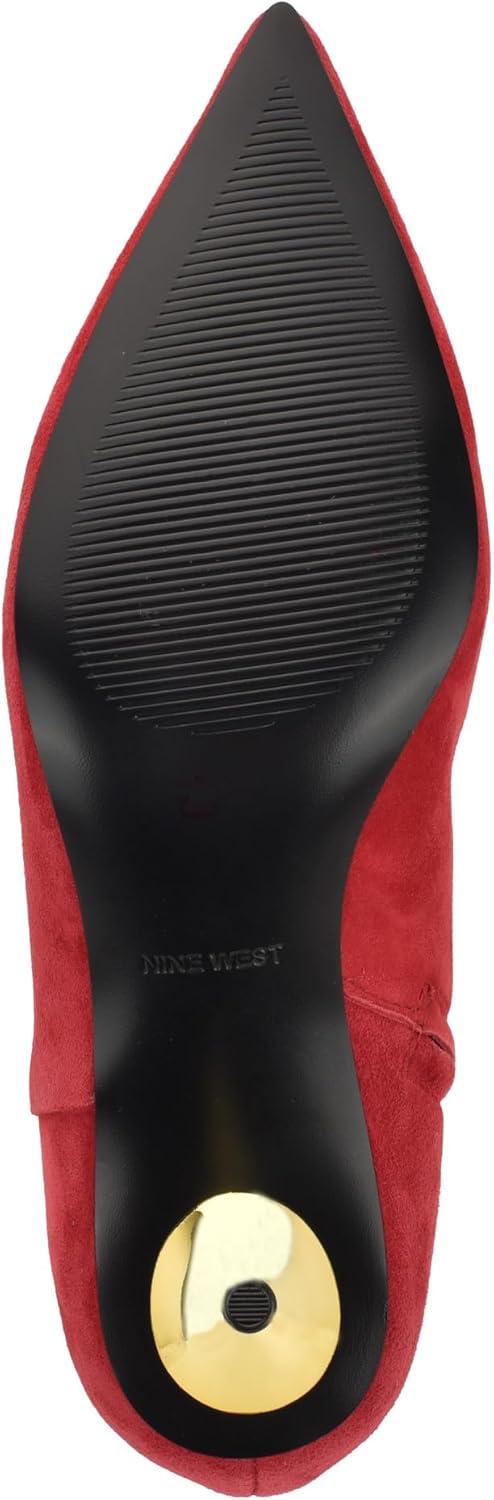 imageNine West Womens Hamesa Ankle BootRed Suede 610
