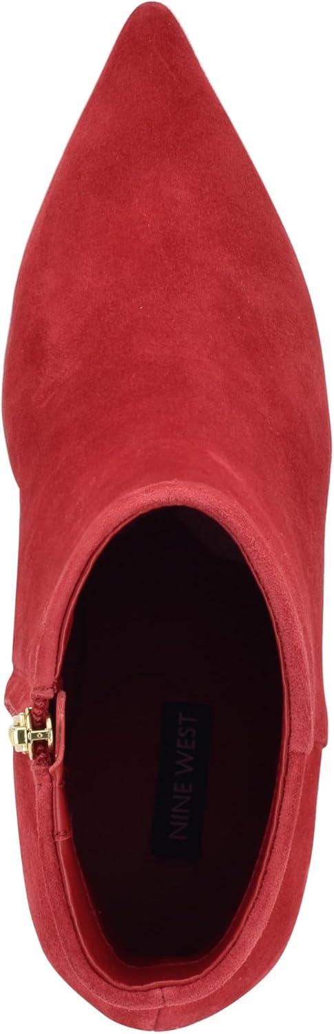 imageNine West Womens Hamesa Ankle BootRed Suede 610
