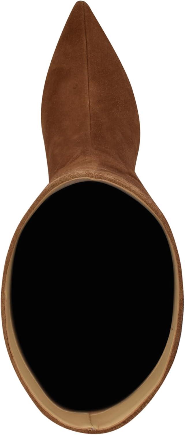 imageNine West Womens Lorthey Knee High BootCognac Suede 120