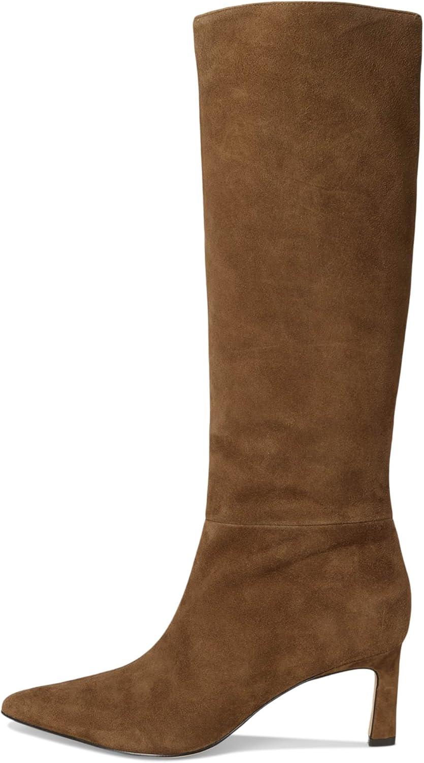 imageNine West Womens Lorthey Knee High BootCognac Suede