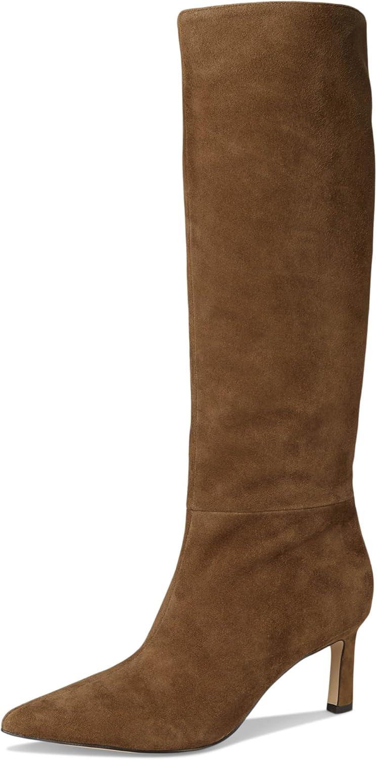 imageNine West Womens Lorthey Knee High BootCognac Suede
