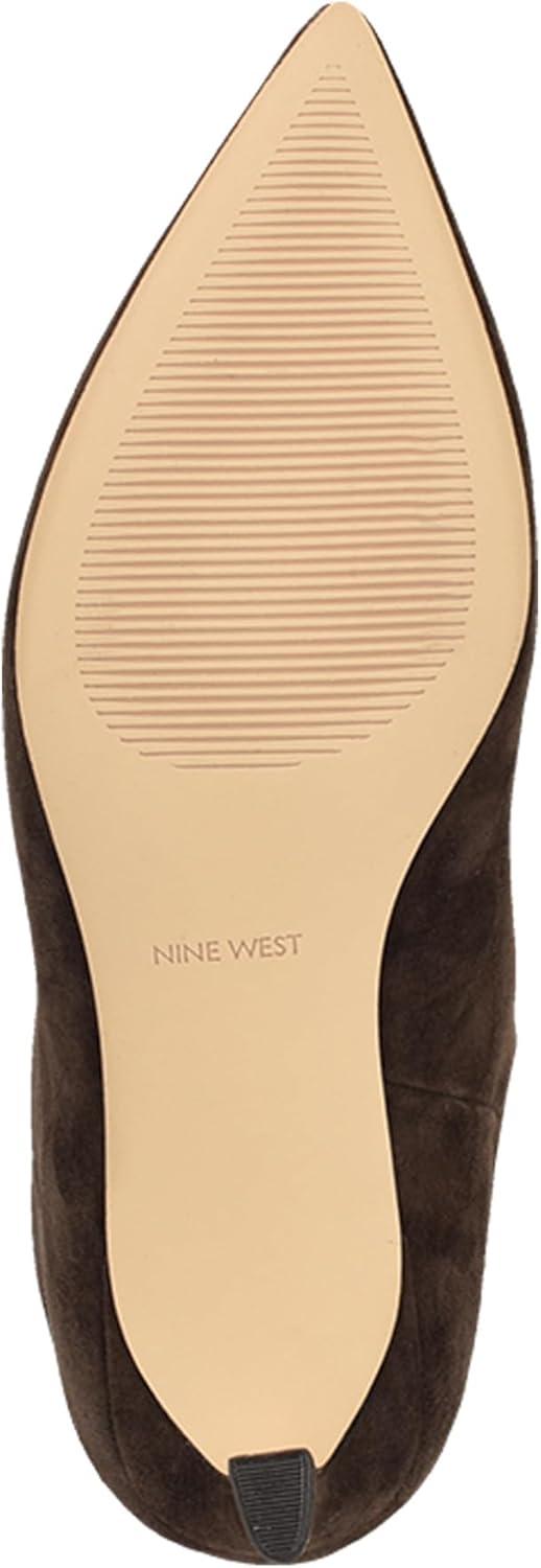 imageNine West Womens Lorthey Knee High BootDark Brown Suede 200