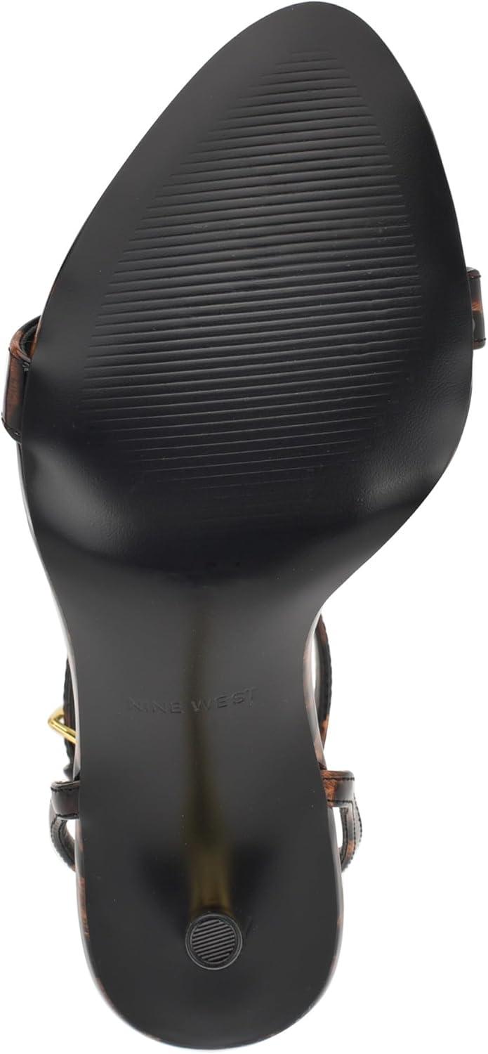 imageNine West Womens Reina Heeled SandalLeopard Patent 201