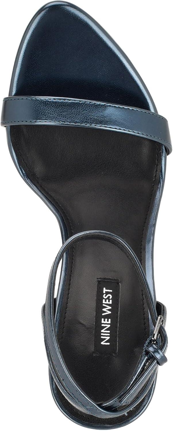 imageNine West Womens Reina Heeled SandalTeal Blue 425