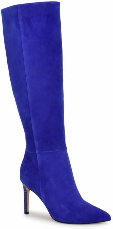 imageNine West Womens Richy Knee High BootBlue Suede 422