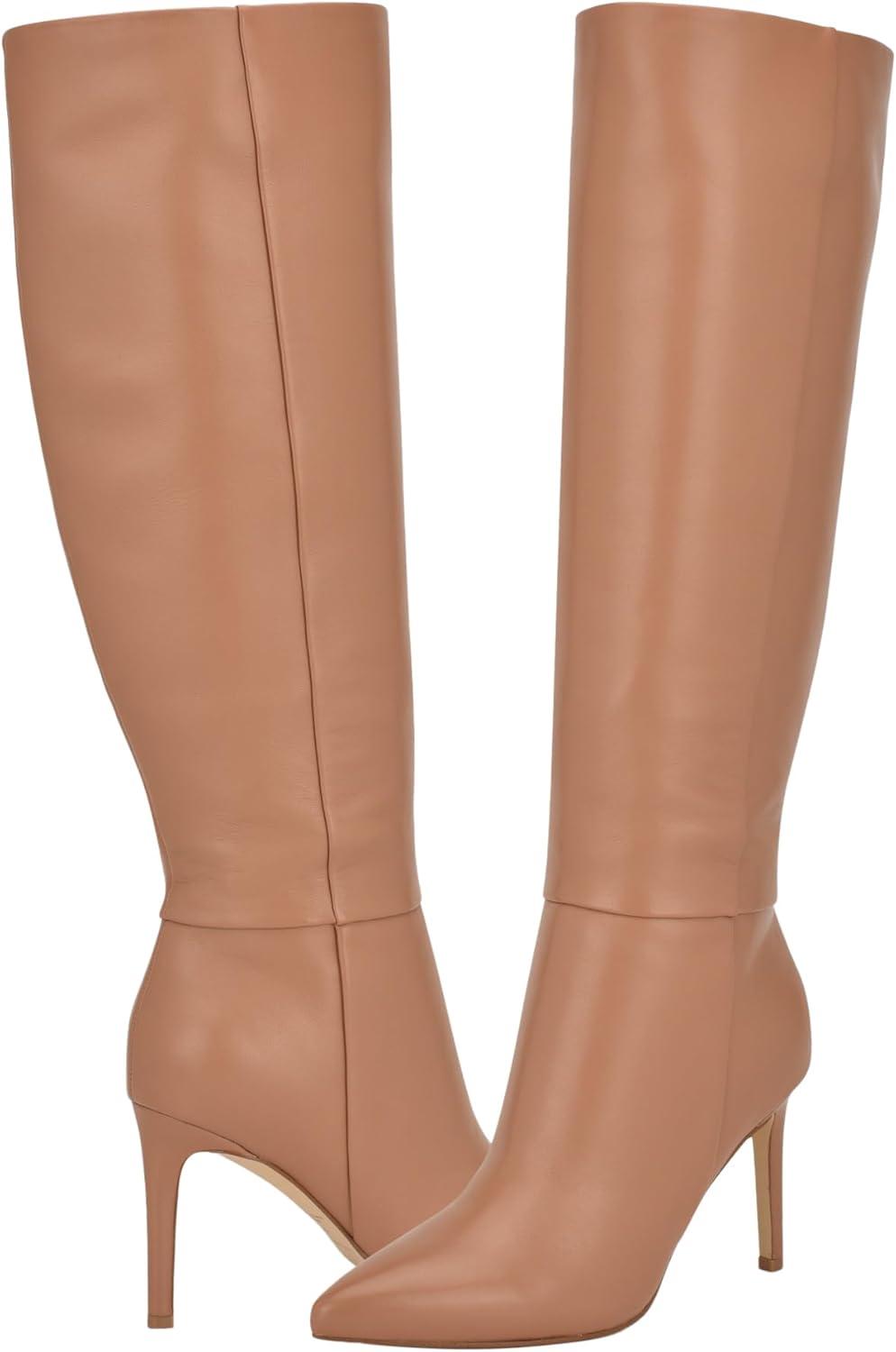 imageNine West Womens Richy Knee High BootLight Natural Leather 112