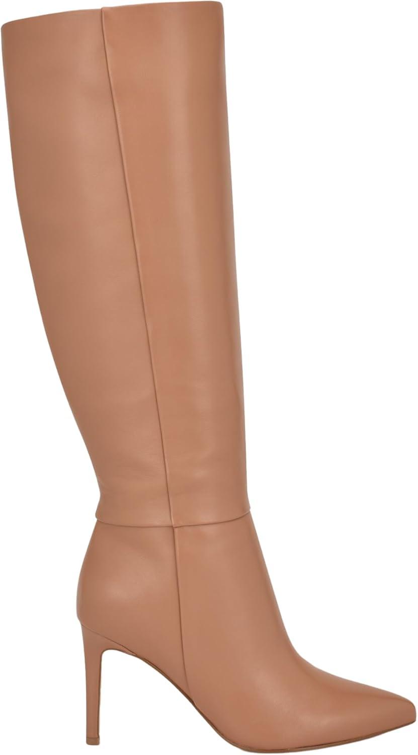 imageNine West Womens Richy Knee High BootLight Natural Leather 112