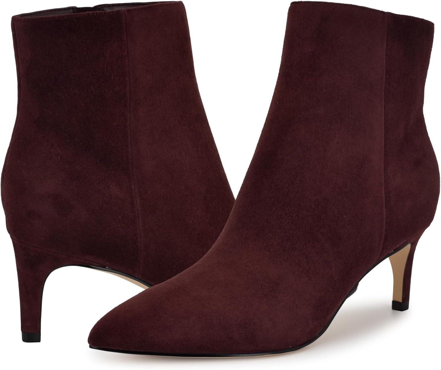 imageNine West Womens Sheeba Ankle BootBurgundy Suede 600