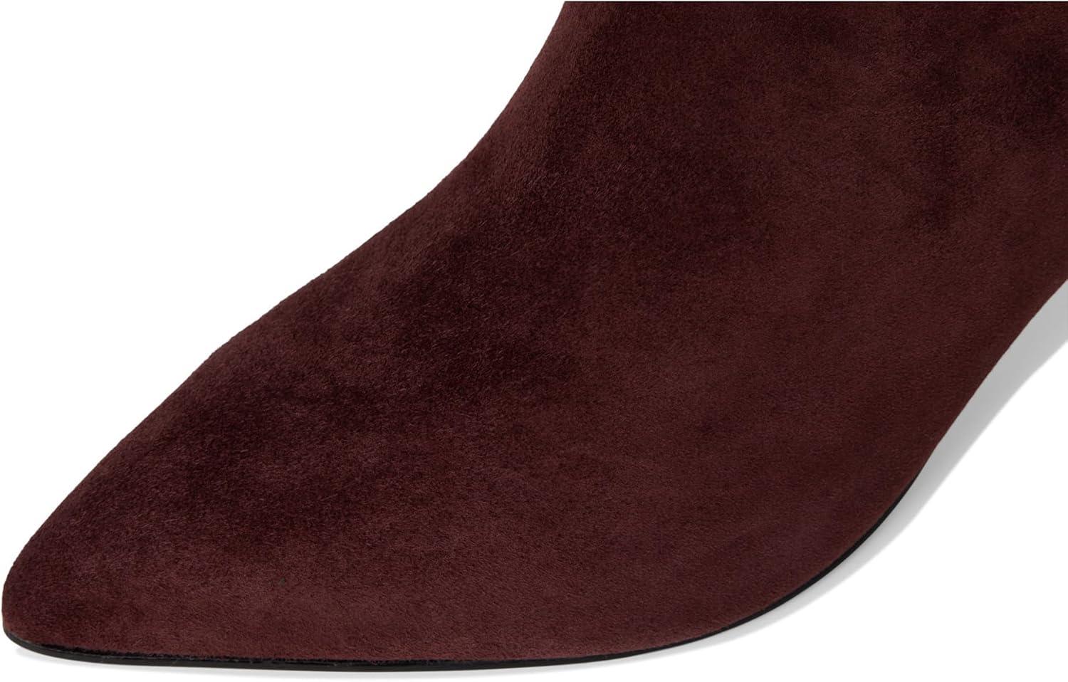 imageNine West Womens Sheeba Ankle BootBurgundy Suede