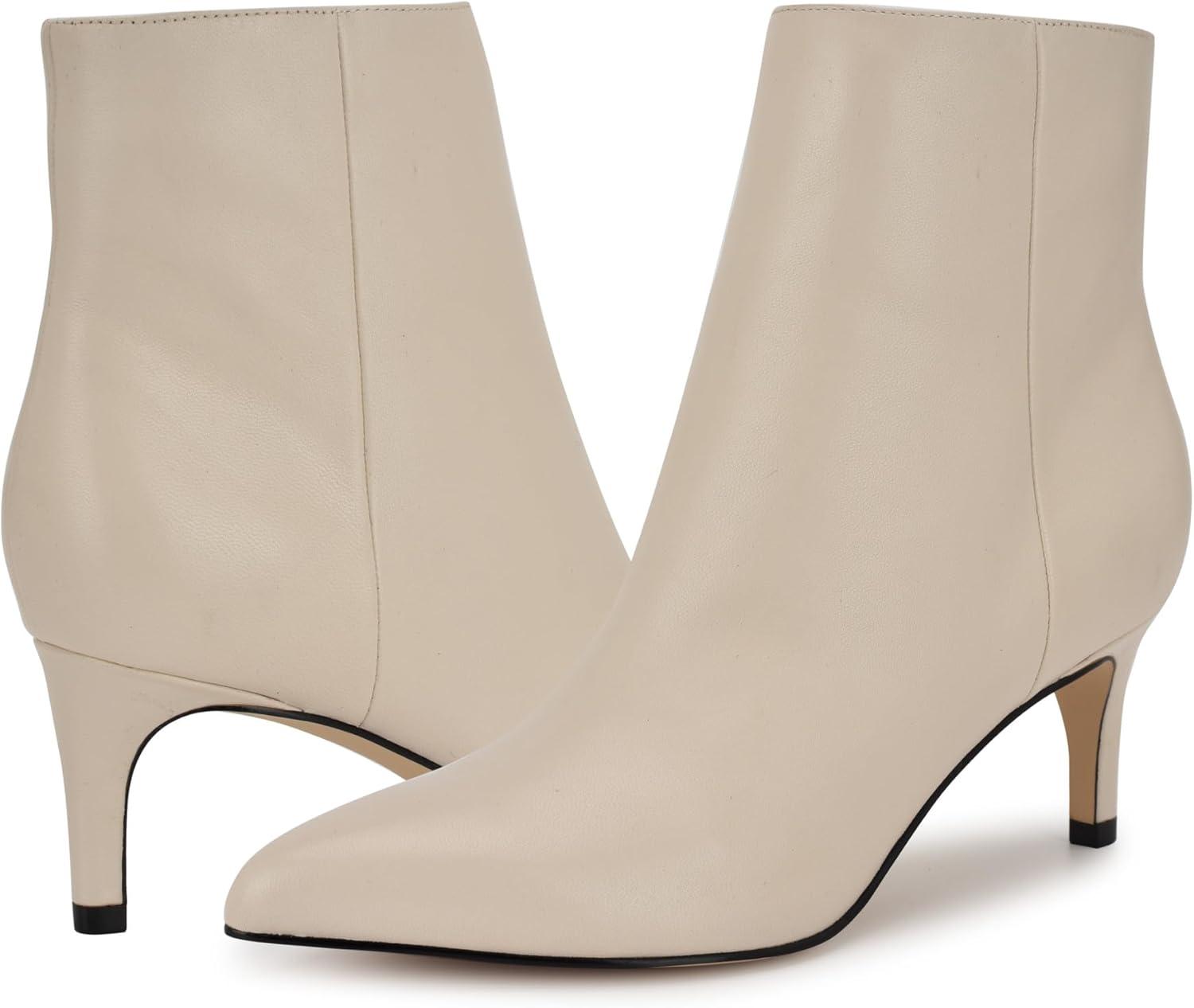 imageNine West Womens Sheeba Ankle BootCream Leather 150