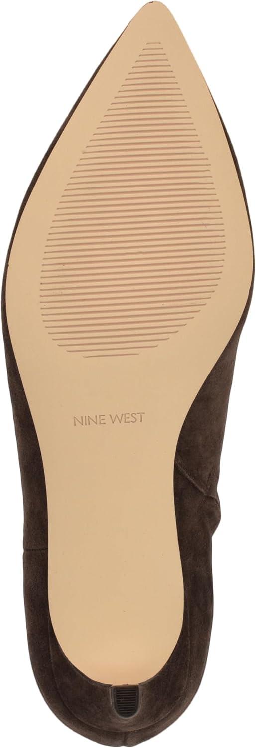 imageNine West Womens Sheeba Ankle BootDark Brown Suede 200