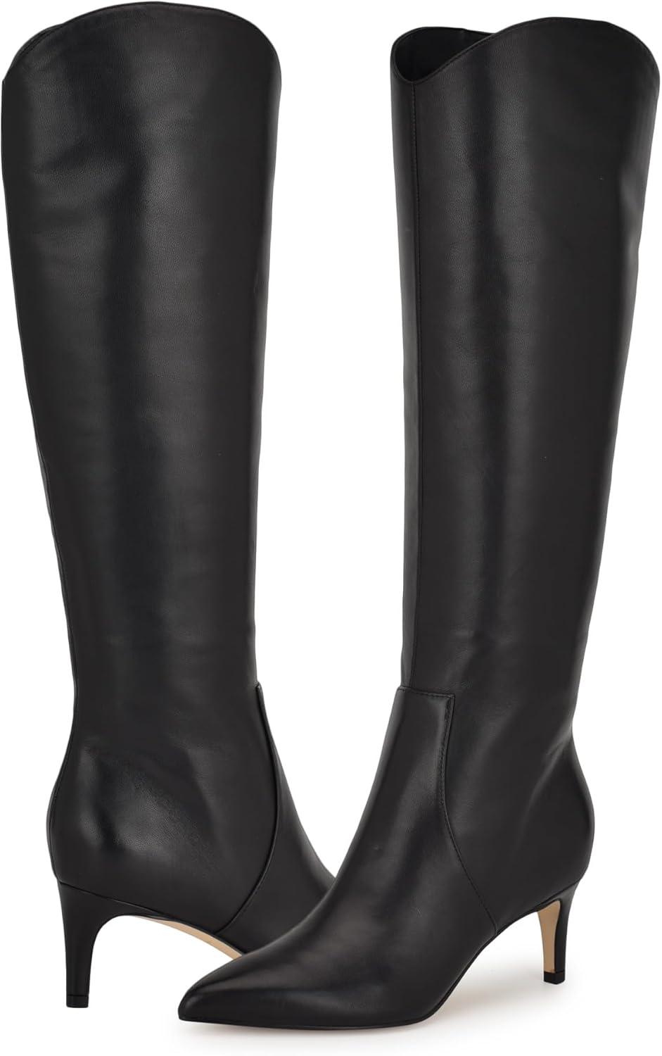imageNine West Womens Sirena Knee High BootBlack Leather 001