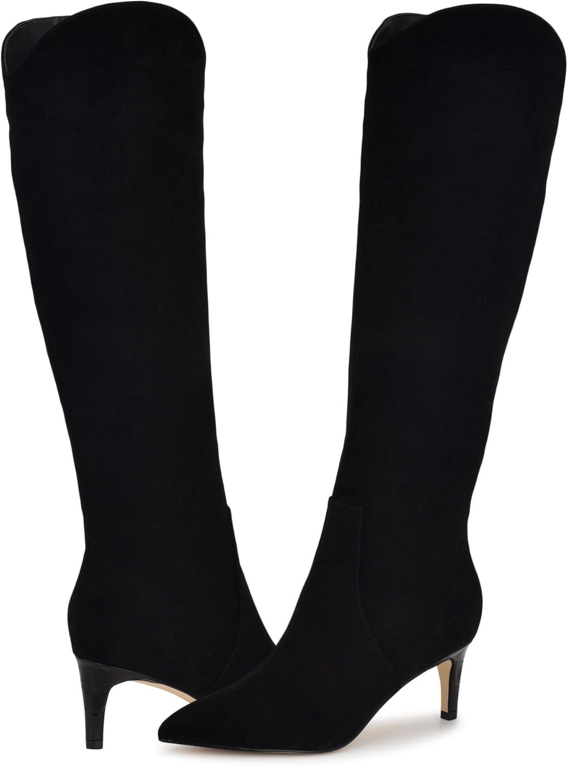 imageNine West Womens Sirena Knee High BootBlack Suede 002