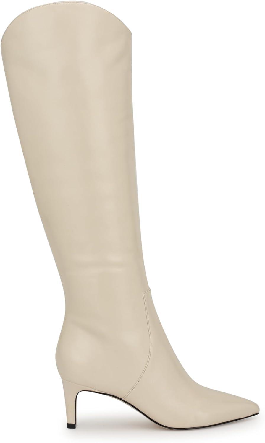 imageNine West Womens Sirena Knee High BootCream Leather 150