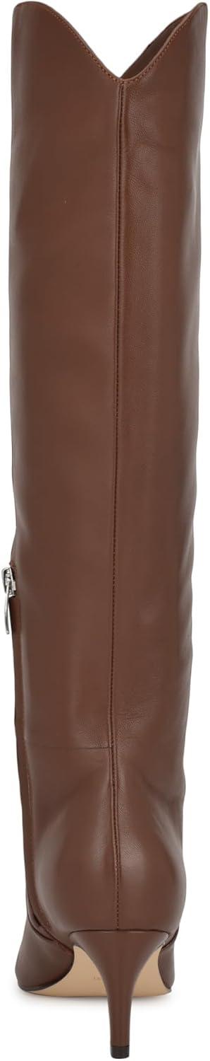 imageNine West Womens Sirena Knee High BootMedium Brown Leather 210