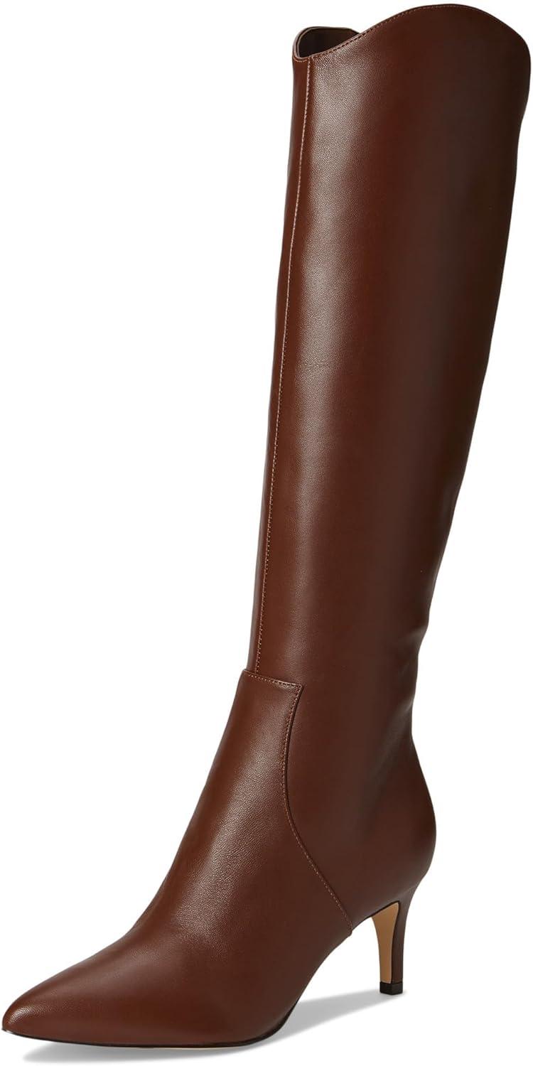 imageNine West Womens Sirena Knee High BootMedium Brown Leather