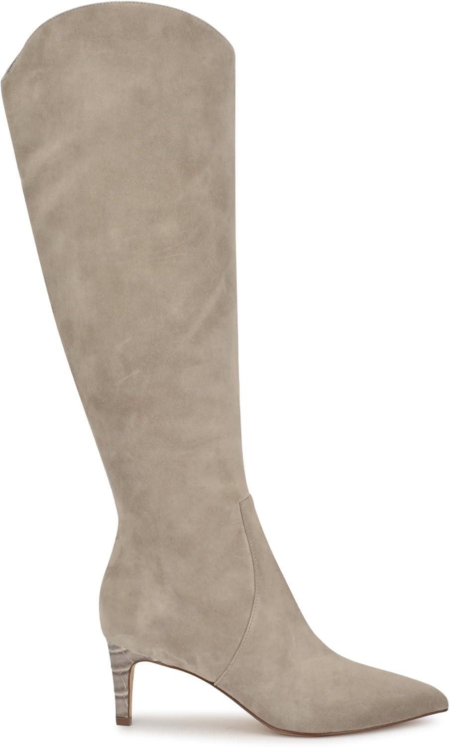imageNine West Womens Sirena Knee High BootTaupe Suede 240