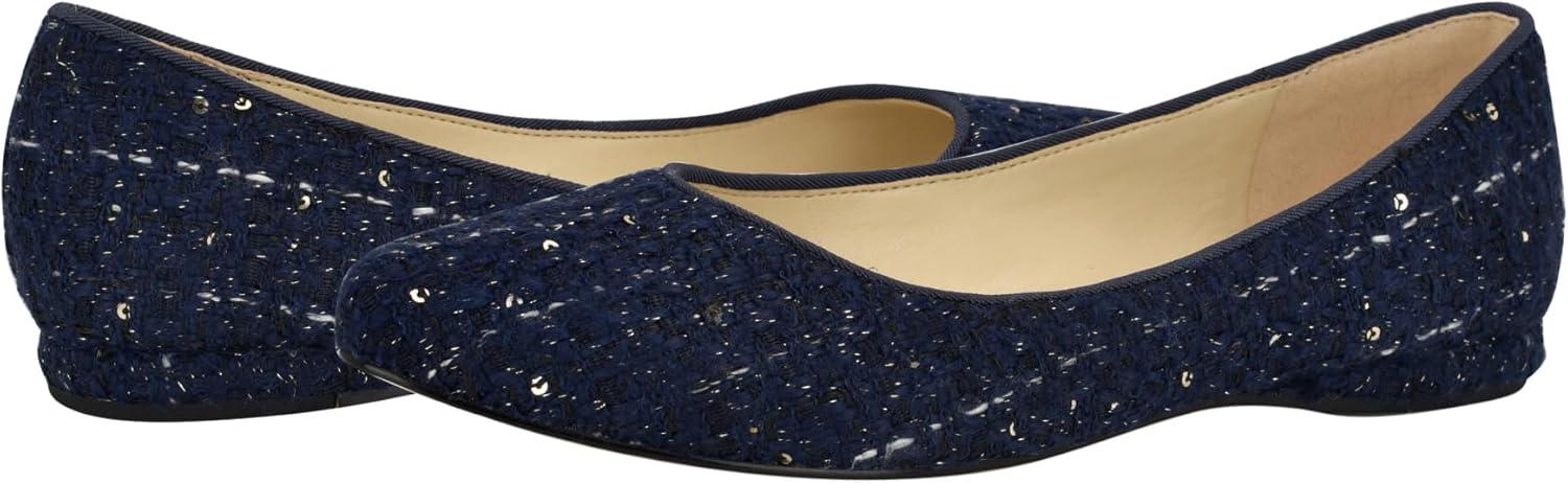 imageNine West Womens Speakup FabricDark Blue Tweed 406