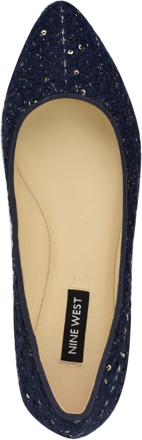 imageNine West Womens Speakup FabricDark Blue Tweed 406