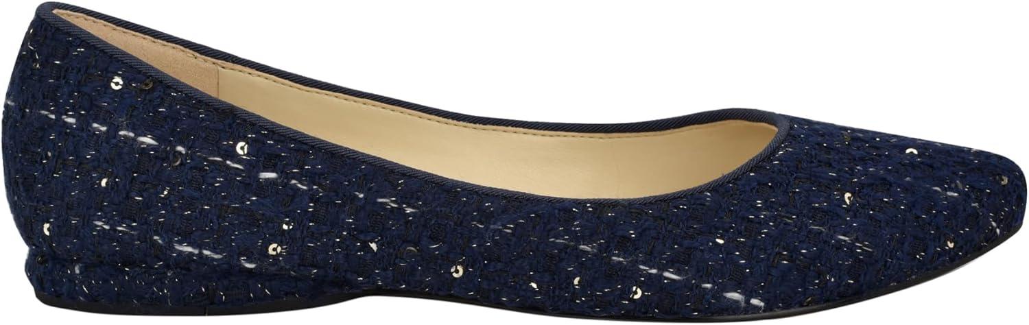 imageNine West Womens Speakup FabricDark Blue Tweed 406