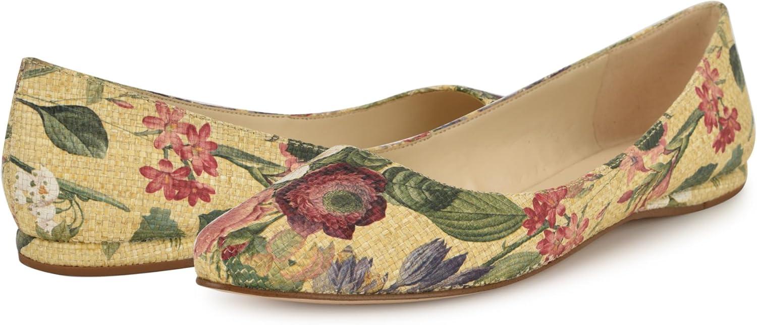 imageNine West Womens Speakup FabricWhiteNatural Vintage Floral Multi 114