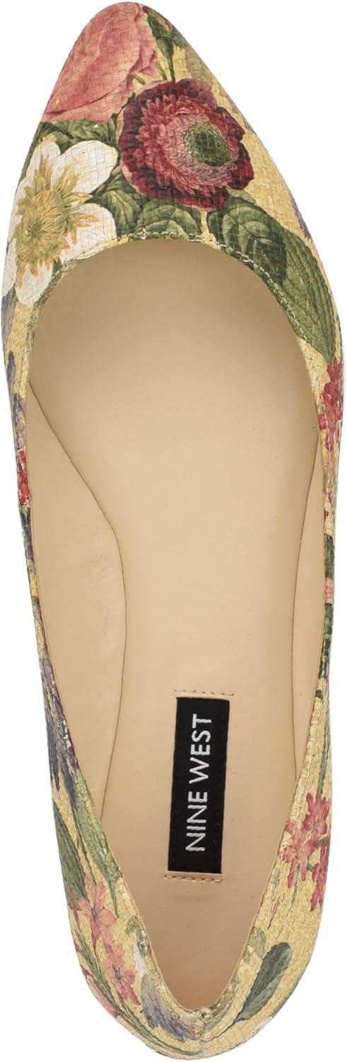 imageNine West Womens Speakup FabricWhiteNatural Vintage Floral Multi 114