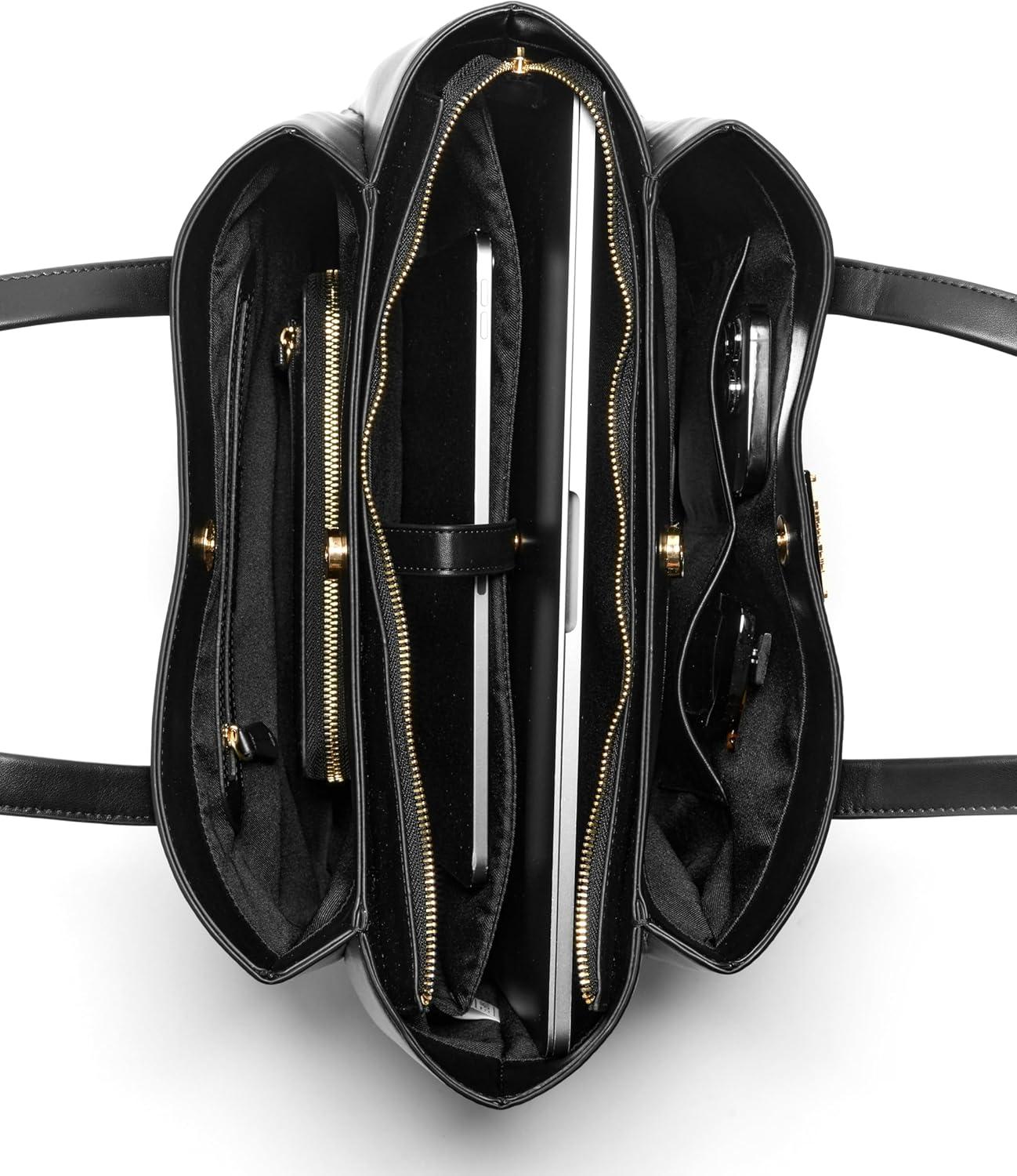 imageNine West womens Leonel Laptop Tech ToteBlack