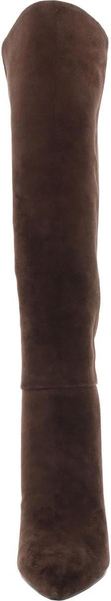 imageNine West womens Richy Wide CalfDark Brown Suede 200