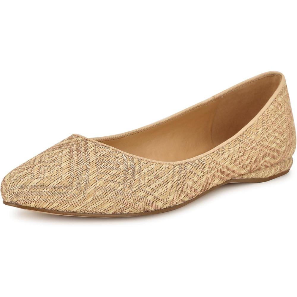 imageNINE WEST Womens FlatsLight NaturalRose Gold 111
