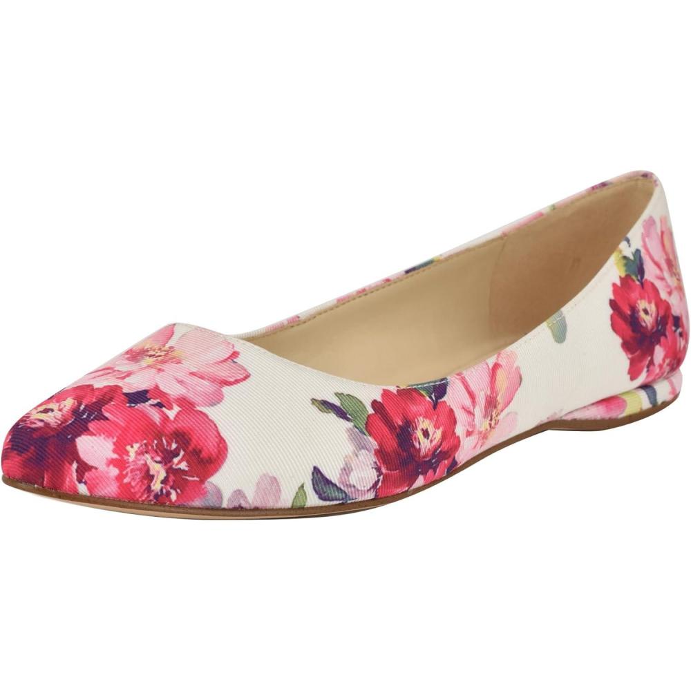 imageNINE WEST Womens FlatsPink Tea Party Floral Multi 660