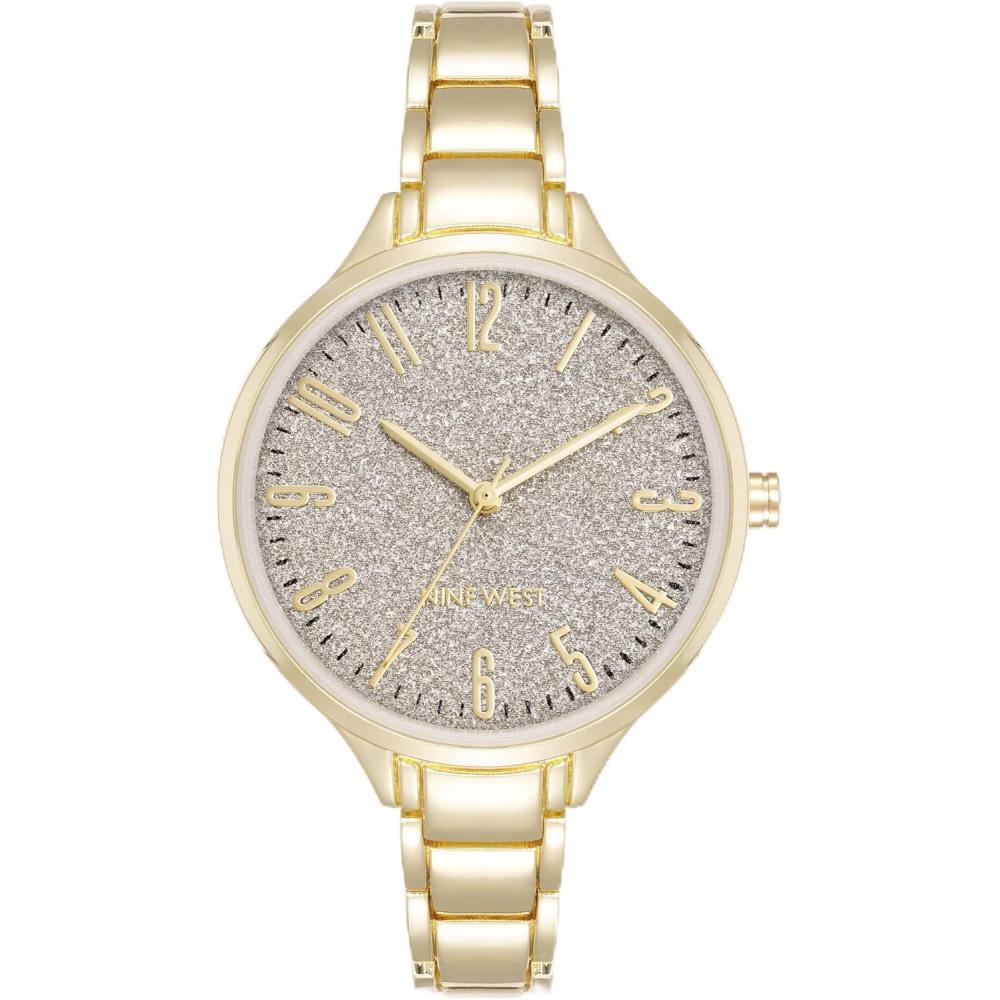 imageNine West Womens Bracelet WatchGoldTone