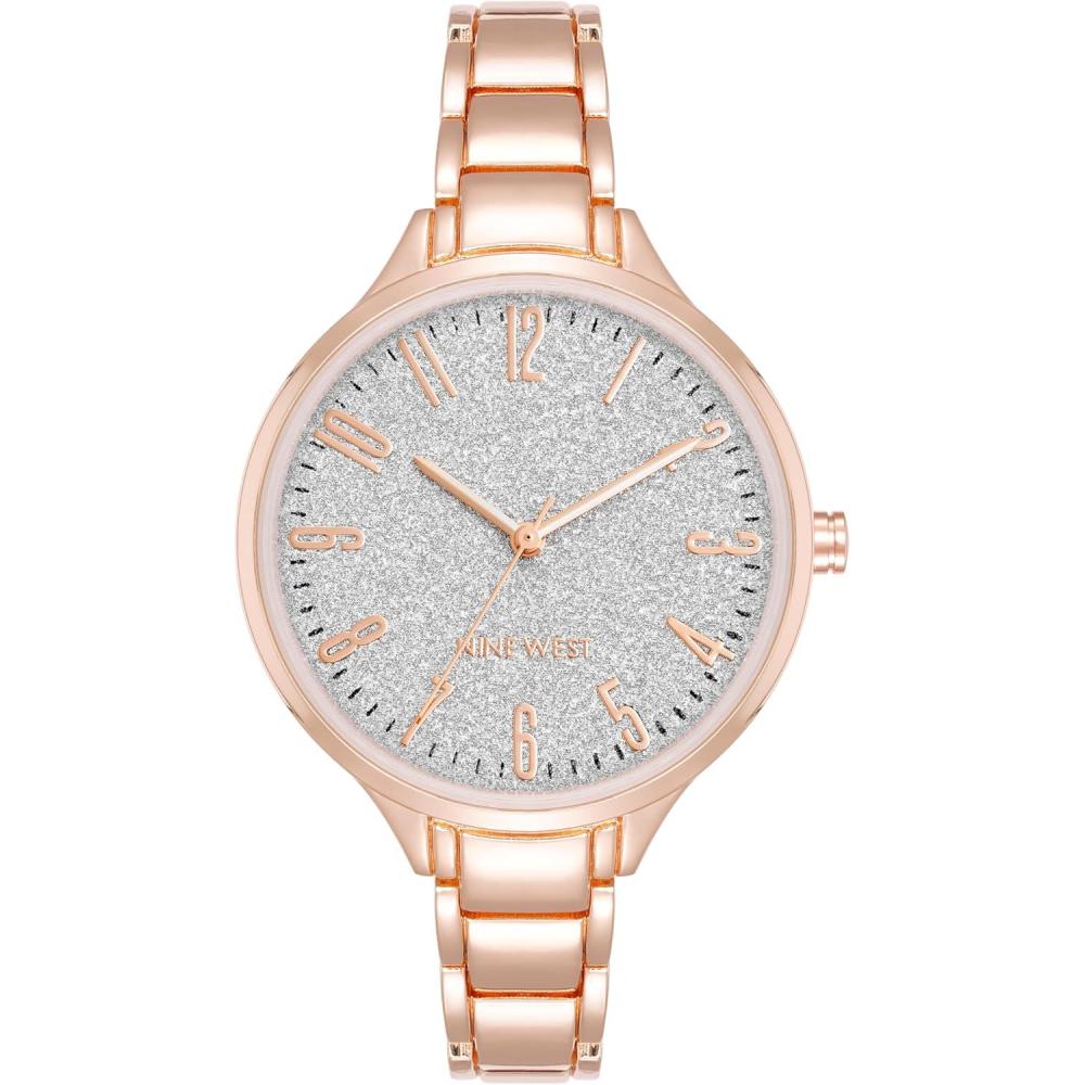 imageNine West Womens Bracelet WatchRose GoldTone