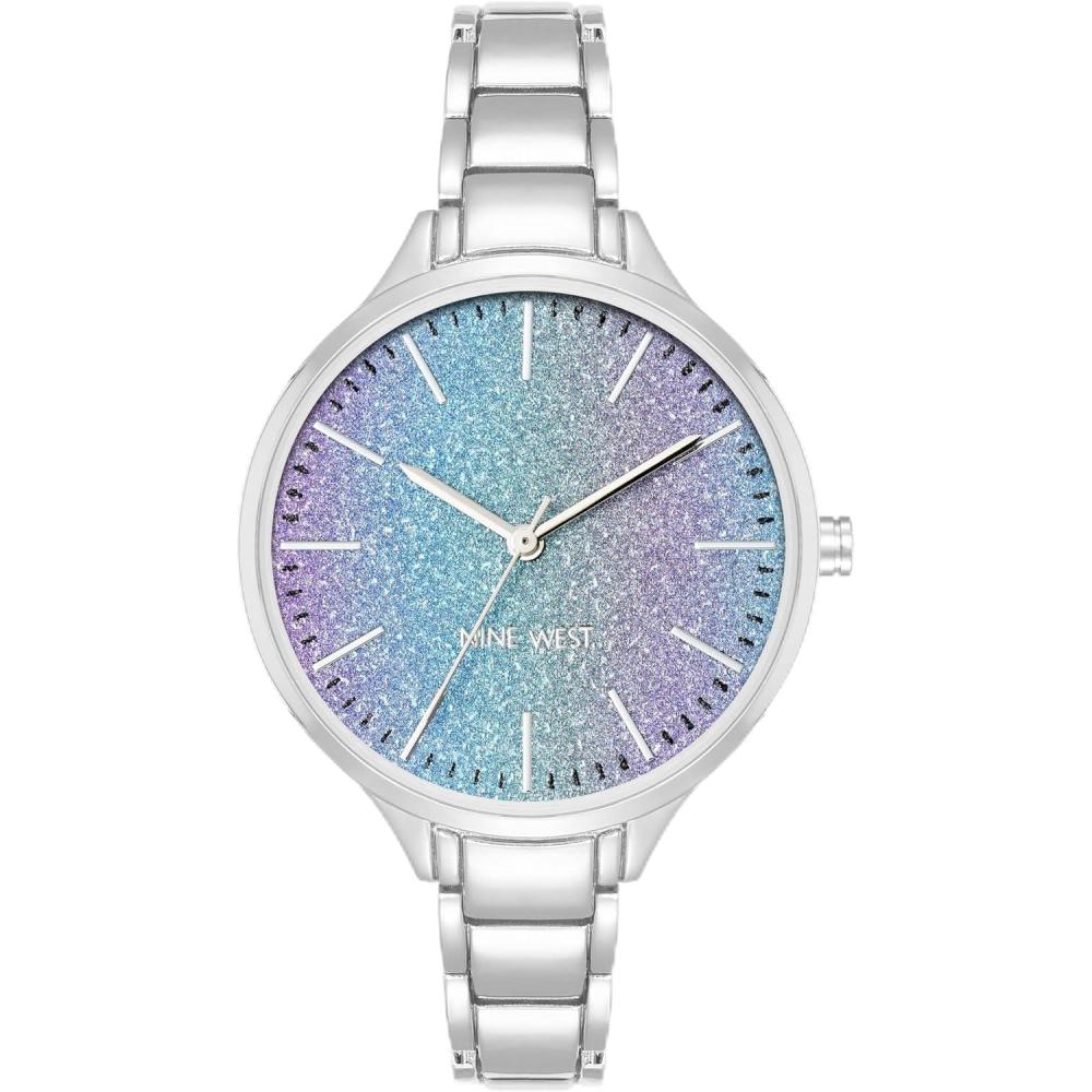 imageNine West Womens Bracelet WatchSilverGlitter