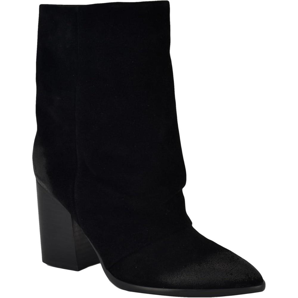imageNine West Womens Chaye Mid Calf BootBlack Suede 002