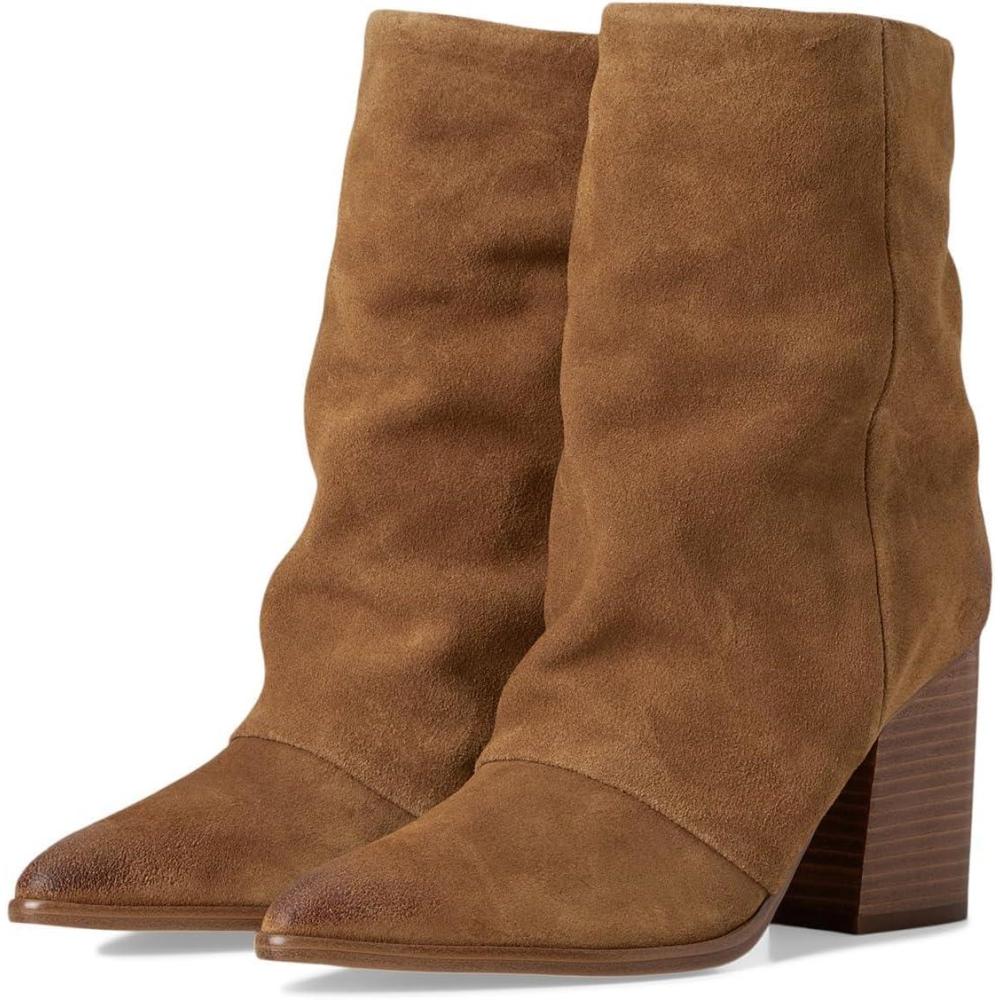 imageNine West Womens Chaye Mid Calf BootCognac Suede
