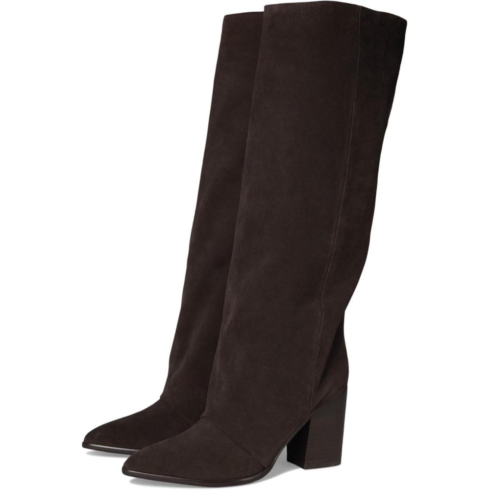 imageNine West Womens Chicke Knee High BootDark Brown Suede