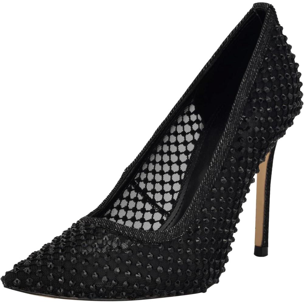 imageNine West Womens Fresh PumpBlack Denim 001