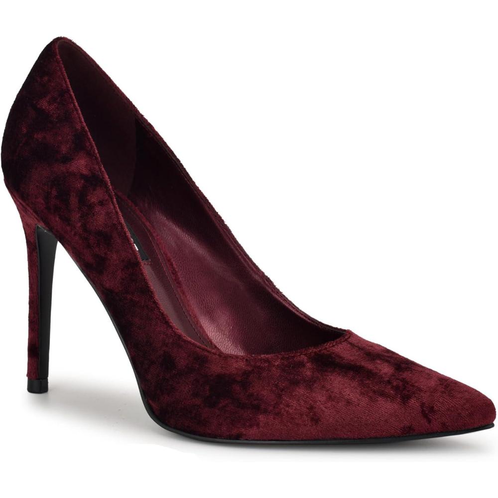imageNine West Womens Fresh PumpBurgundy Velvet 600