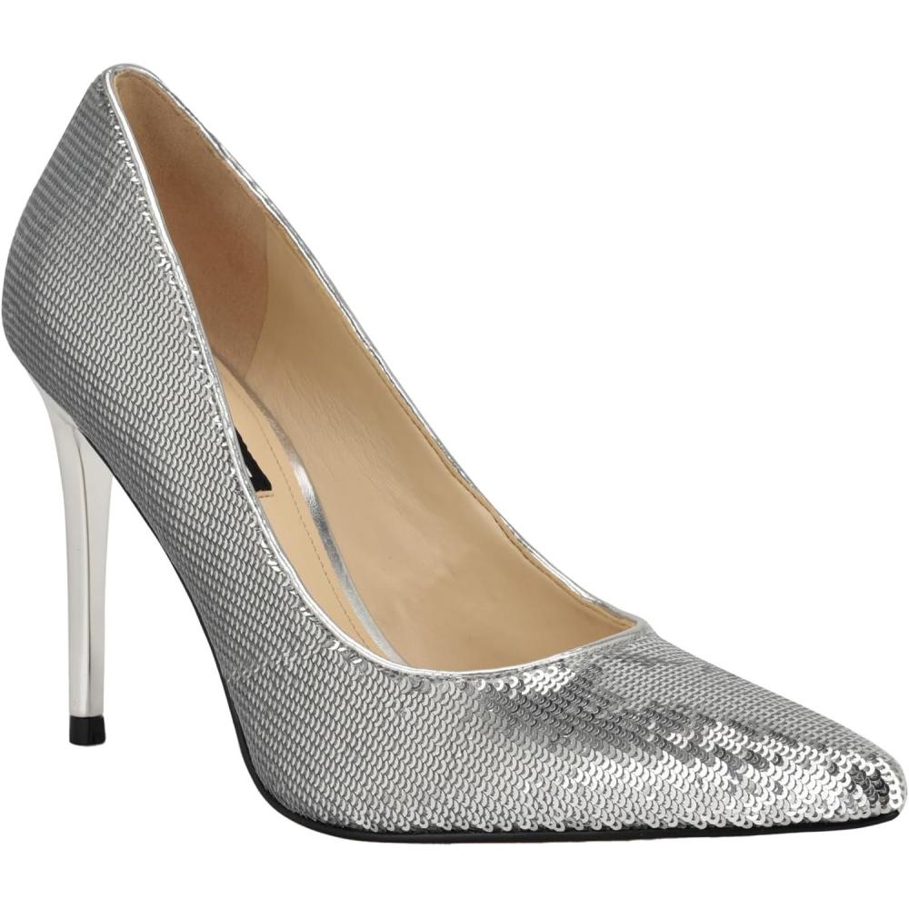 imageNine West Womens Fresh PumpSilver Sequin 040