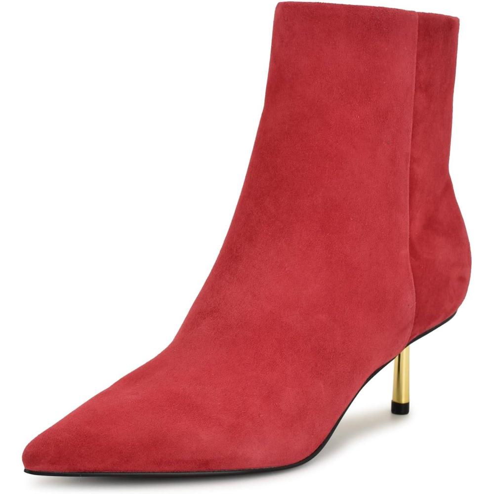 imageNine West Womens Hamesa Ankle BootRed Suede 610