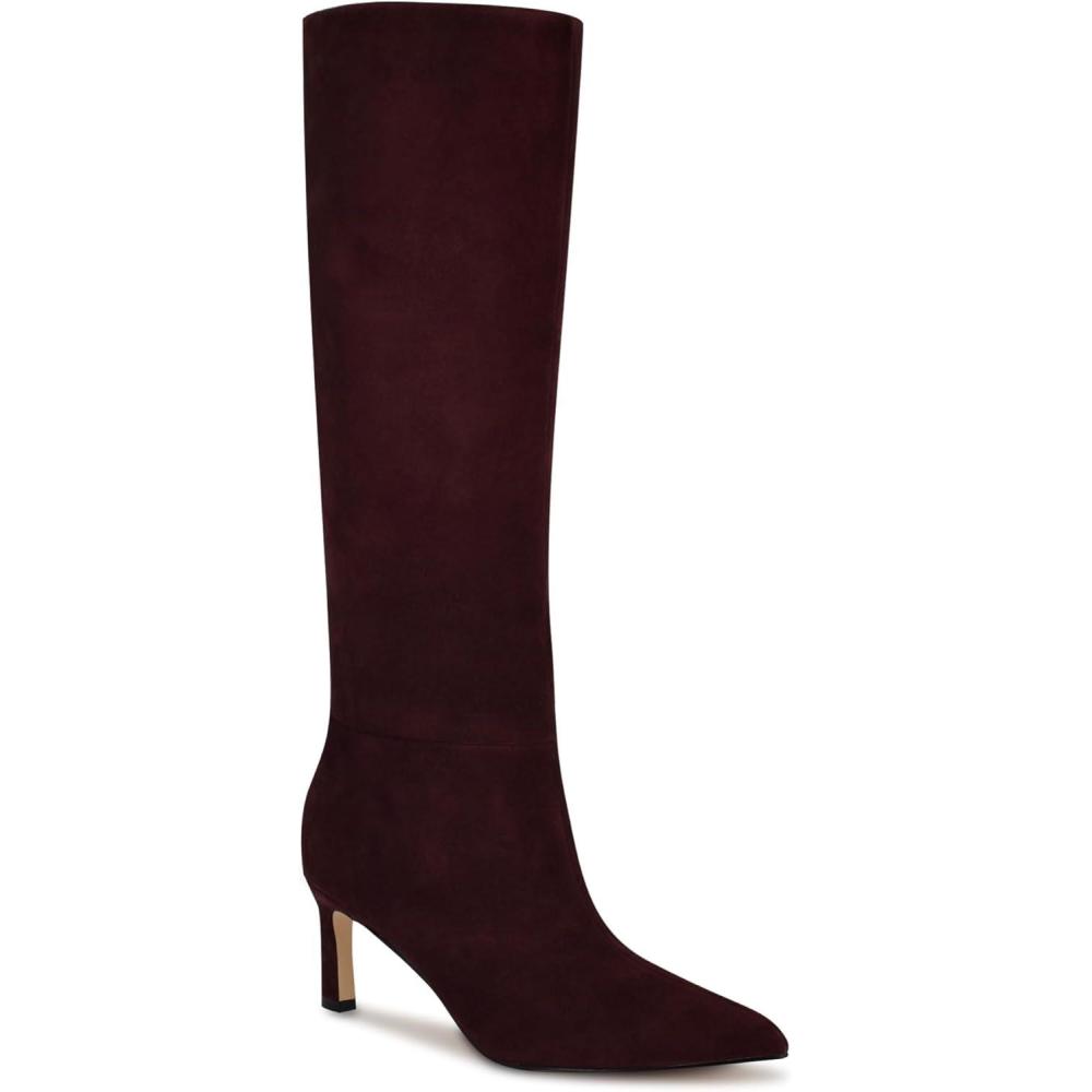 imageNine West Womens Lorthey Knee High BootBurgundy Suede 600