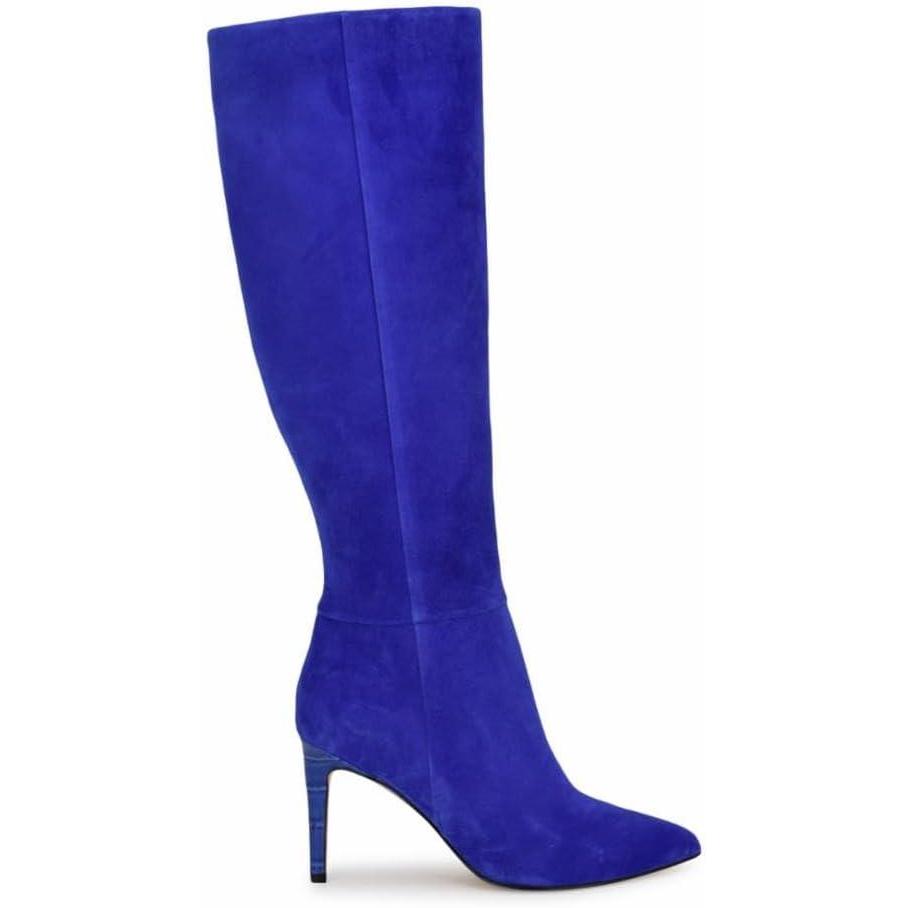 imageNine West Womens Richy Knee High BootBlue Suede 422